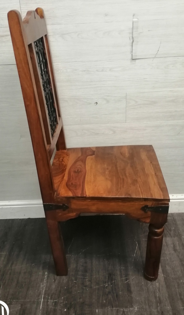 SHEESHAM DINING TABLE &amp; SIX CHAIR SET