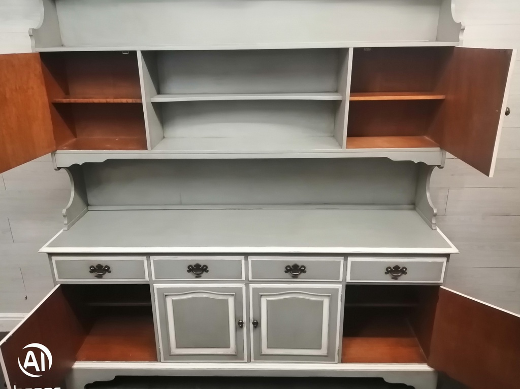 LARGE STAG PAINTED DRESSER