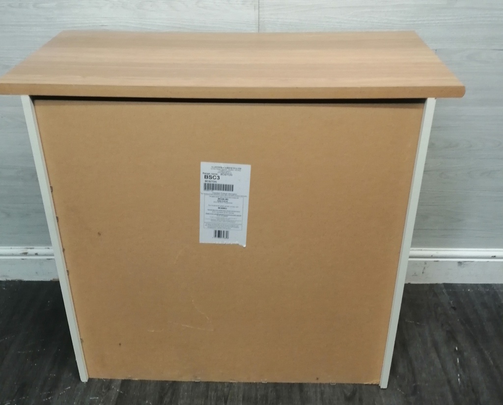 ALSTONS Cream Three Drawer Chest
