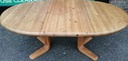 STYLISH DANISH PINE EXTENDING TABLE &amp; SIX CHAIRS