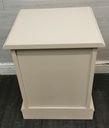 PAIR OF 3 DRAWER OFF WHITE BEDSIDE CHESTS