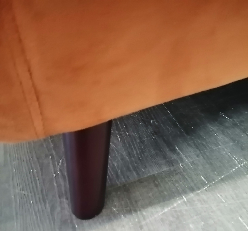 LOVELY MODERN BURNT ORANGE SOFA