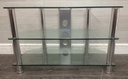Clear Glass Tv Stand