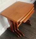 Retro Style Teak Nest of Three Tables