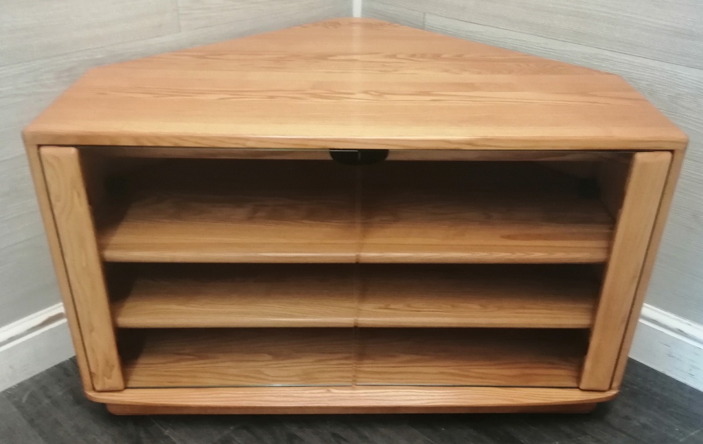 QUALITY MODERN ERCOL WINDSOR TV BENCH/STAND