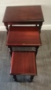 Nest of Three repro mahogany Tables