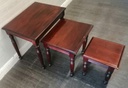 Nest of Three repro mahogany Tables