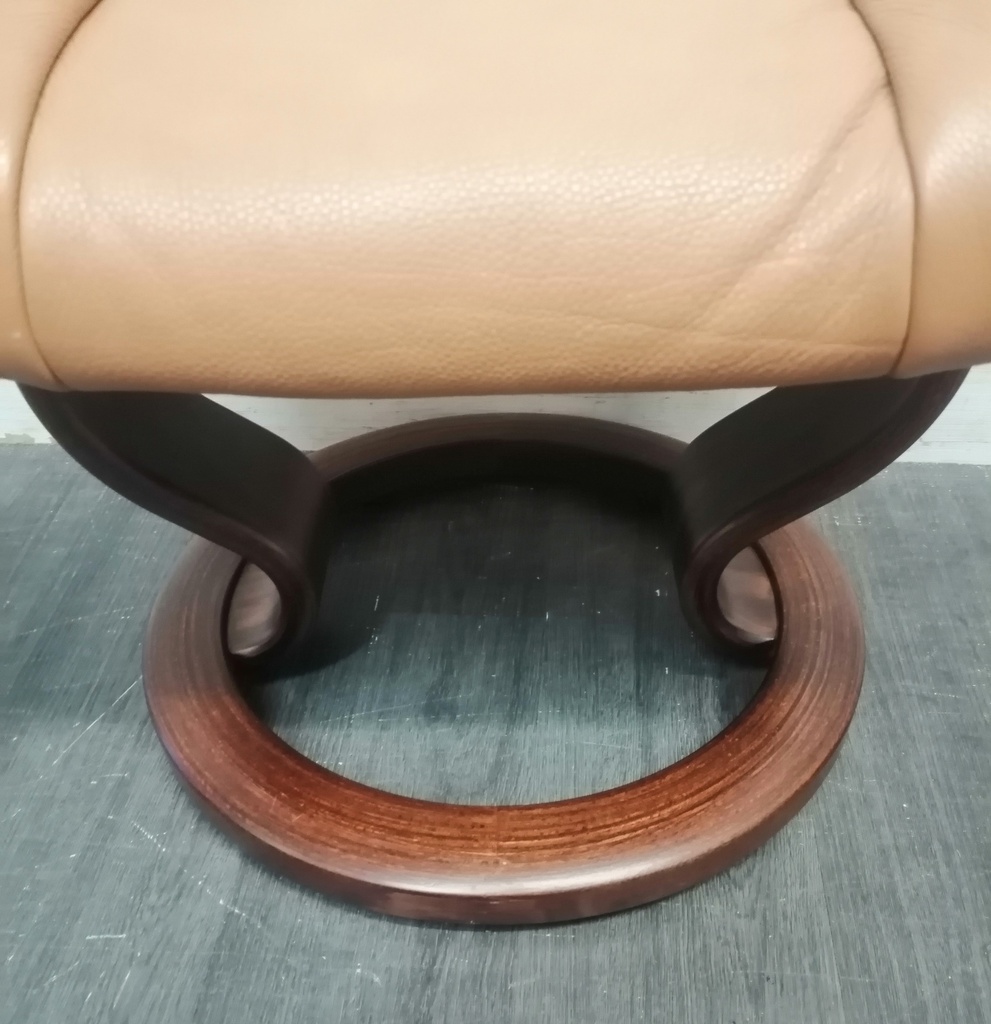 STRESSLESS  Leather Recliner Chair with Footstool