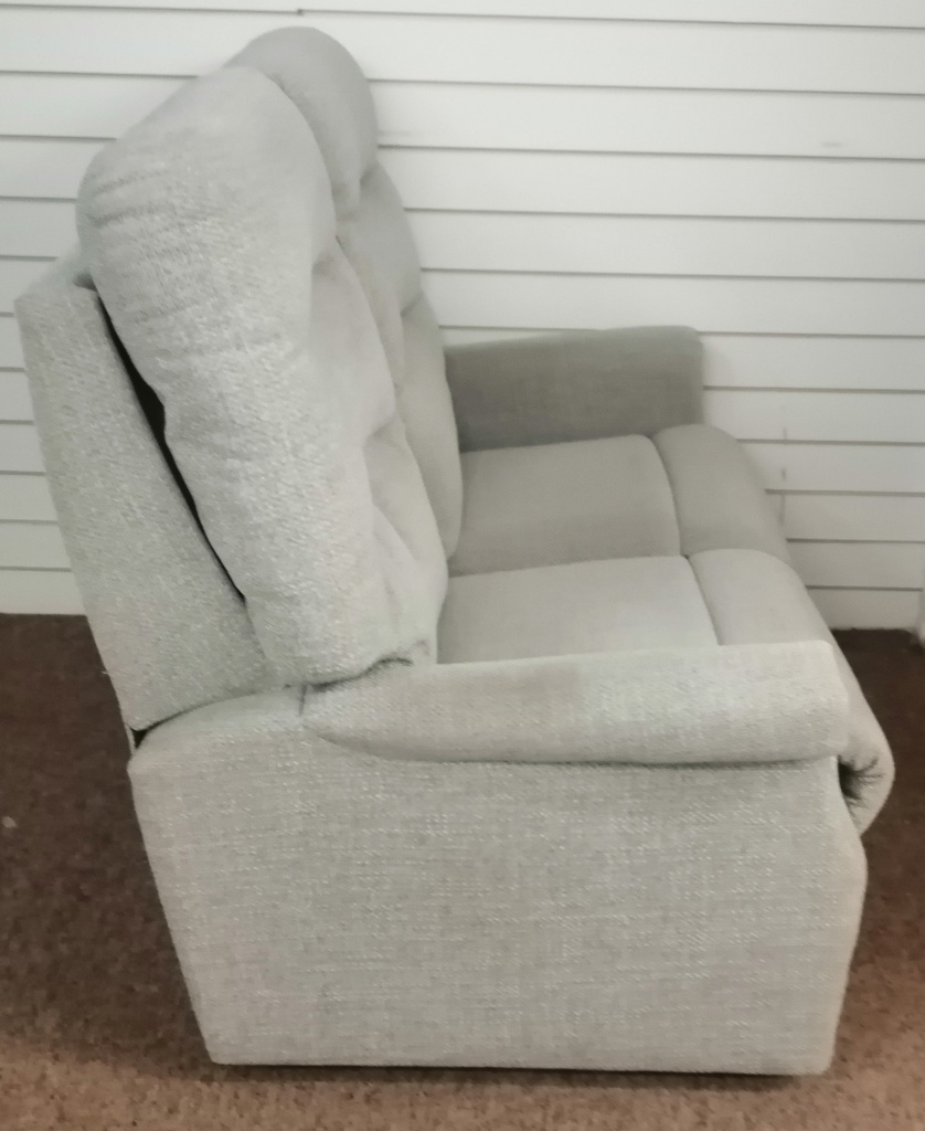 NEAT HIGH BACK TWO SEATER GREY TONED  SOFA