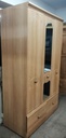 ALSTONS Cream Double Wardrobe with Mirror