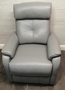 GREY LEATHER ELECTRIC RECLINER ARMCHAIR FROM JOHN LEWIS