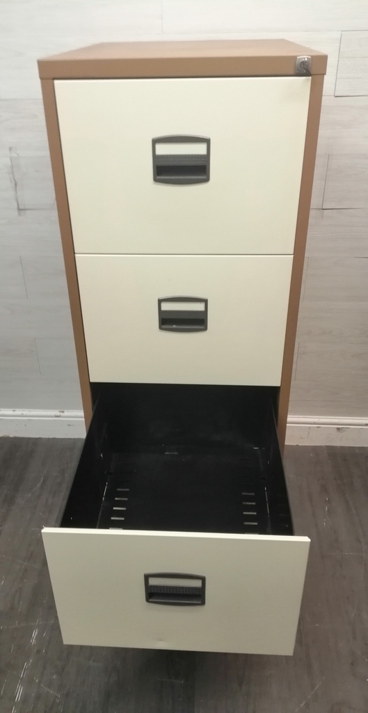 FOUR DRAWER METAL OFFICE FILE UNIT