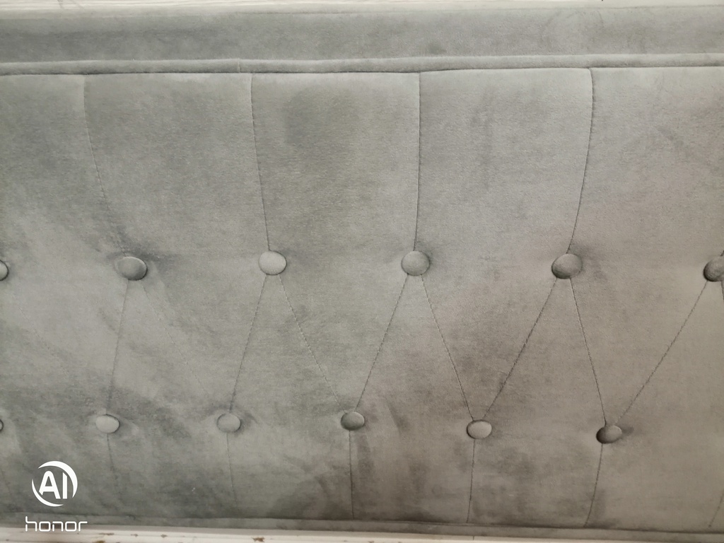 4ft6"  Velevet Style Grey  Bed Frame