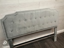 4ft6"  Velevet Style Grey  Bed Frame