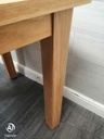 NEAT SQUARE OAK DINING TABLE