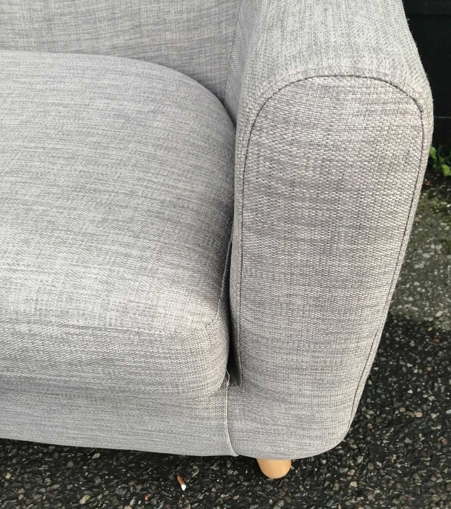 NEAT TWO SEATER GREY SOFA