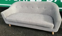 NEAT TWO SEATER GREY SOFA