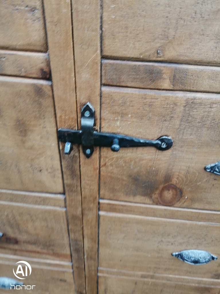 LARGE RUSTIC STYLE PINE CUPBOARD