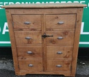LARGE RUSTIC STYLE PINE CUPBOARD