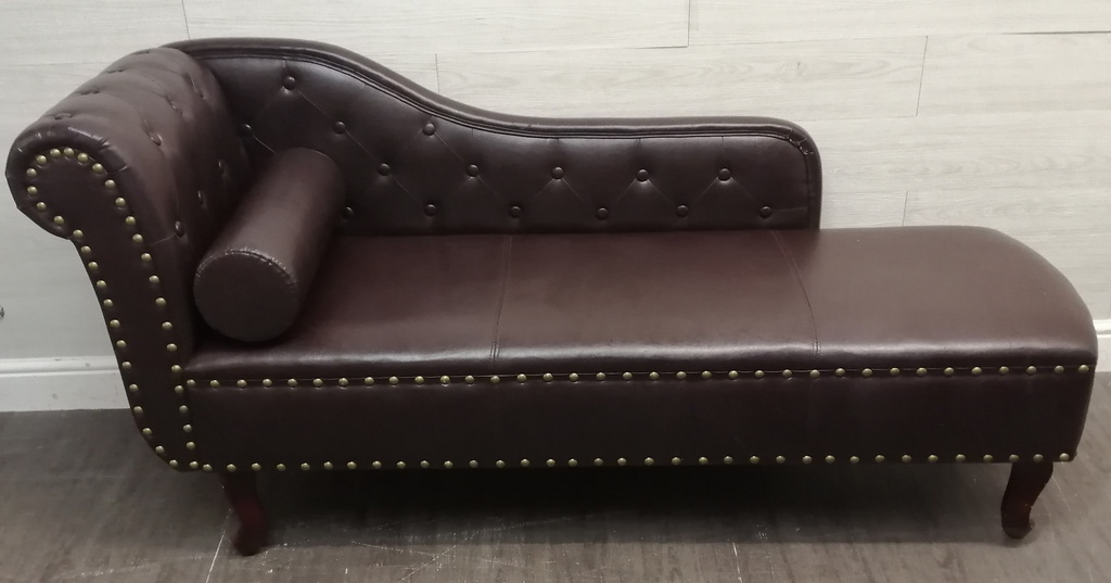 Lovely Faux Leather  Chaise-Longue
