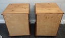 Pair of pine bedsides chests
