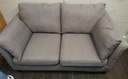 Modern grey sofa and armchair set