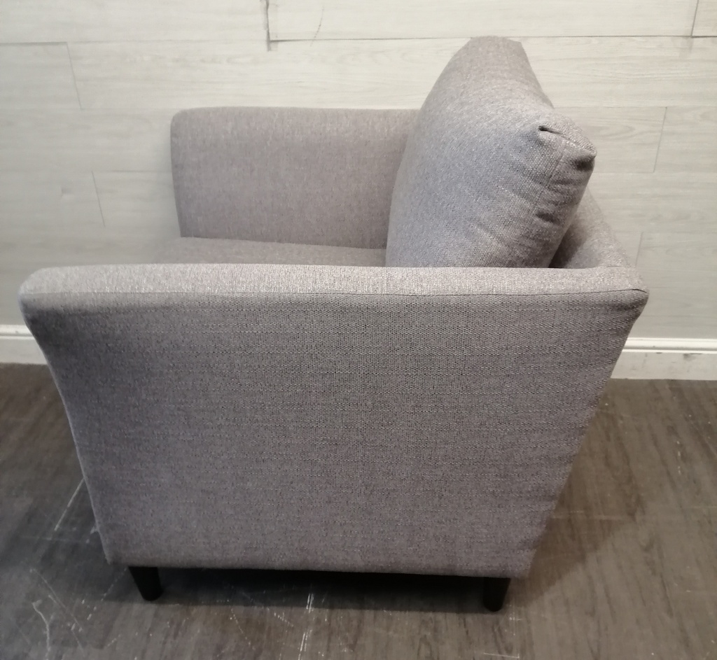 Modern grey sofa and armchair set