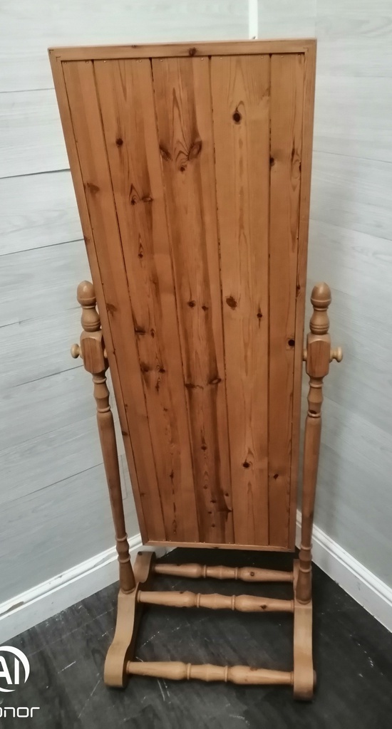 Quality Solid Pine Cheval Mirror