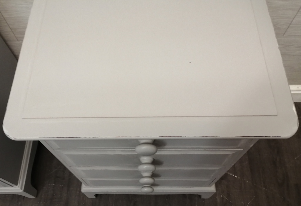 STAG  Four Drawer Grey Bedside Chest Pair