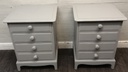 STAG  Four Drawer Grey Bedside Chest Pair