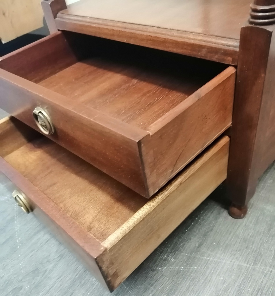 Repro Two Drawer Side Table