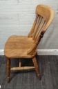 Pair of slat back dining chairs