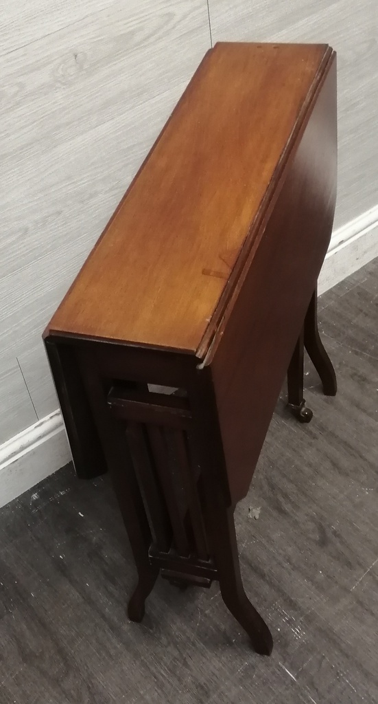 Lovely Old Mahogany Drop Leaf Side Table