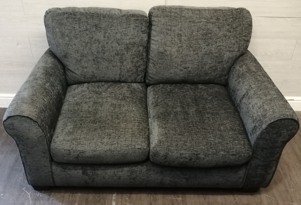 Neat Two Seater Grey Toned Sofa
