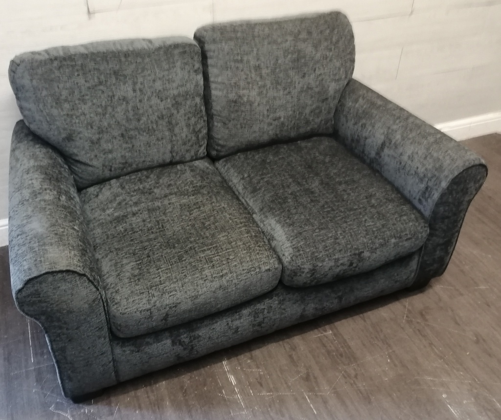 Neat Two Seater Grey Toned Sofa