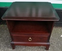 Stag bedside with single drawer
