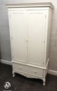 WHITE FRENCH STYLE NEAT DOUBLE WARDROBE