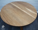 Quality oak round dining table