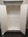 Painted solid pine painted wardrobe