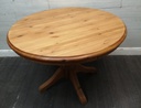ROUND SOLID PINE QUALITY DINING TABLE