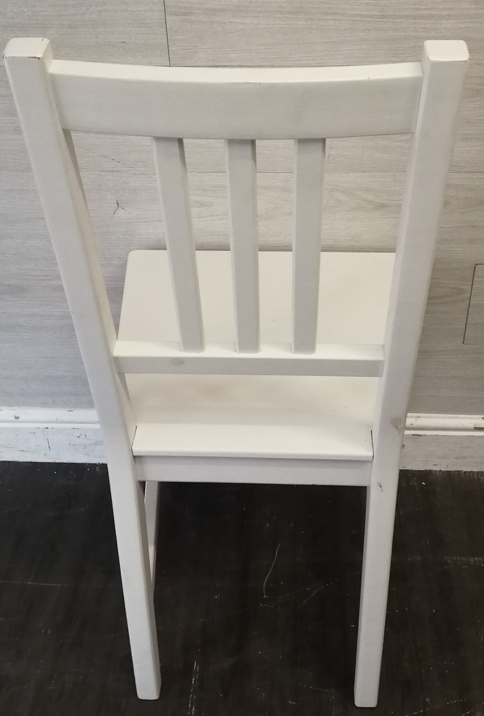 Set Of Six IKEA  White Dining Chairs