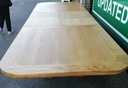 QUALITY OAK EXTENDING 11FT TABLE AND 10 CHAIRS