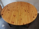 ROUND PINE EXTENDING TABLE