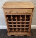 Neat solid pine wine rack