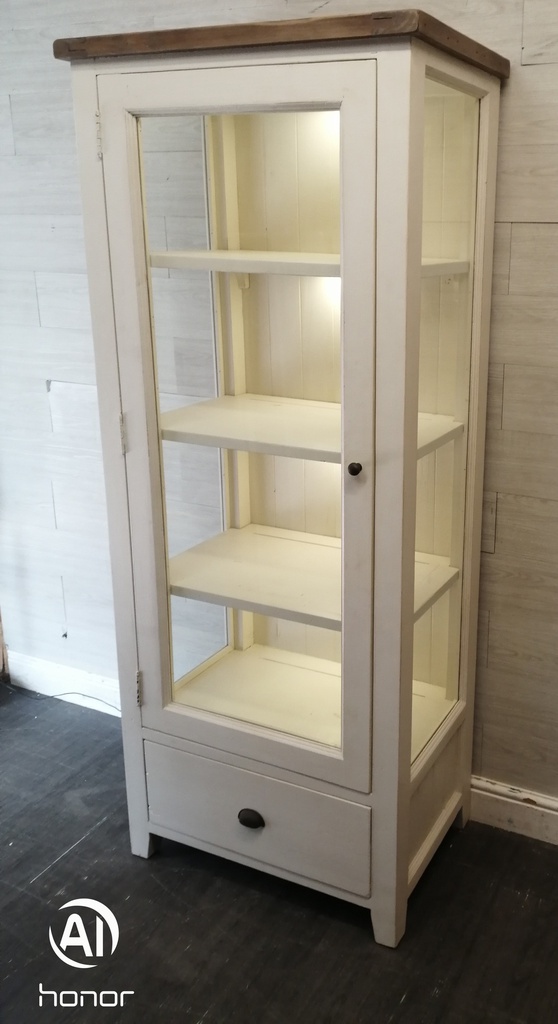 Rustic reclaimed wood Light Up Display Unit