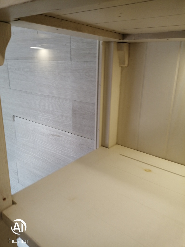 Rustic reclaimed wood Light Up Display Unit