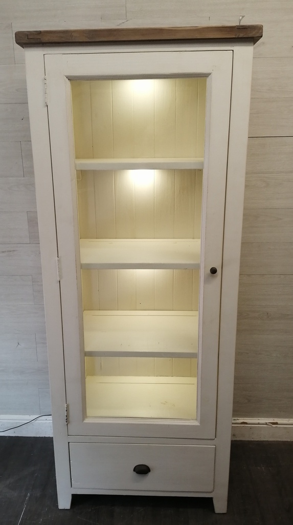 Rustic reclaimed wood Light Up Display Unit