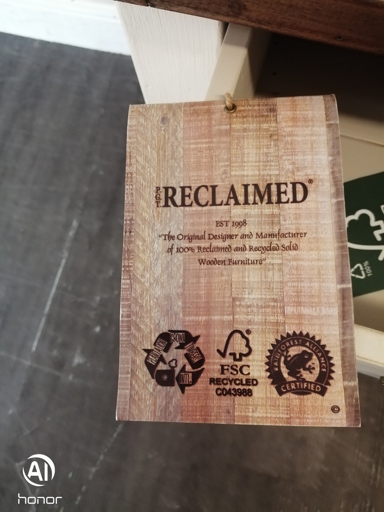 Rustic reclaimed wood Light Up Display Unit