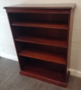 MAHOGANY REPRO DARK WOOD BOOKCASE