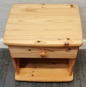 SINGLE DRAWER PINE BEDSIDE
